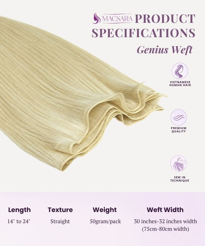 Ash Light Blonde (9C) Genius Weft