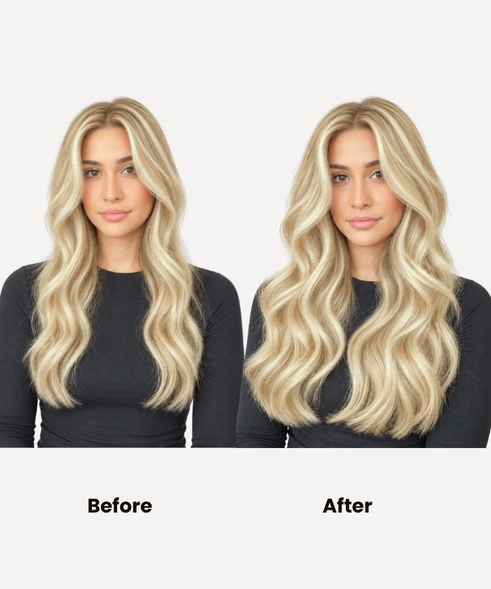 Ash Platinum Highlights (9C+60C) Classic Clip-In (120g)
