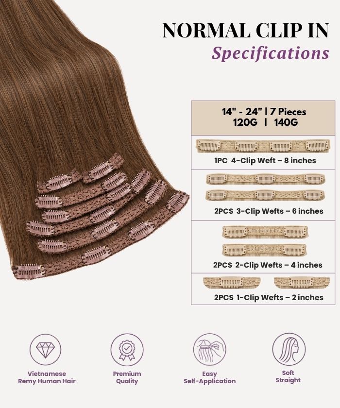 Dark Brown (2) Classic Clip-In (120g)