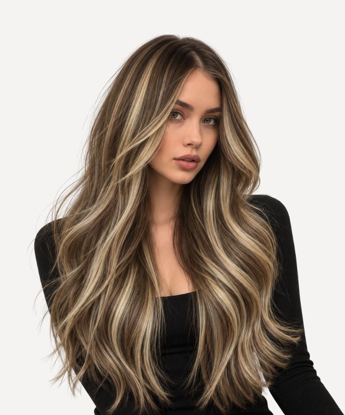 Honey Blonde Balayage (1A/1A+4Q) Classic Clip-In (120g)