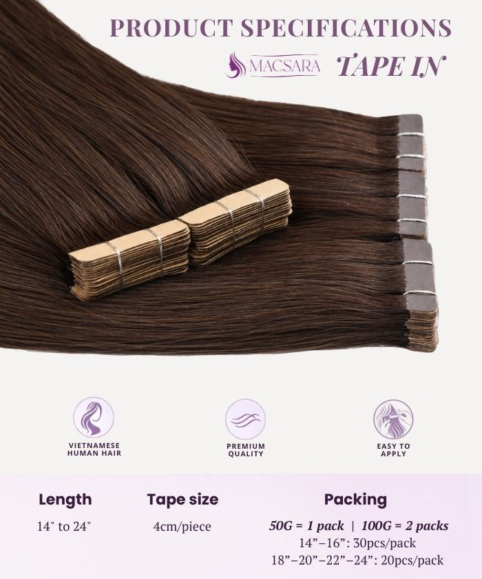 Dark Brown (2) Tape-Ins