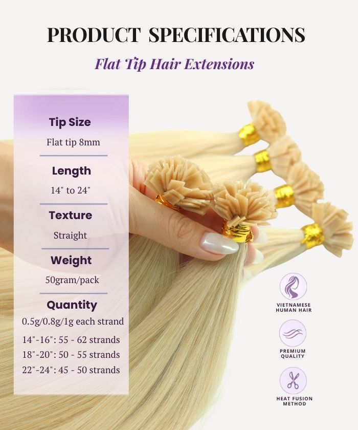 Bleach Blonde (613) Flat Tip