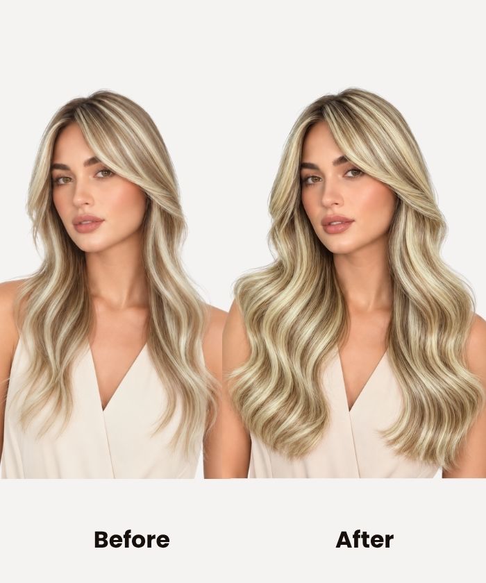 Brown Platinum Highlights (4Q+60C) Genius Weft