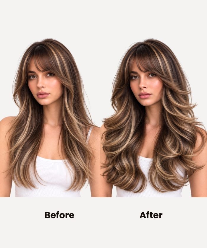 Caramel Blonde Balayage (1A/1A+3Q+9C) Thick Clip-In (150g)
