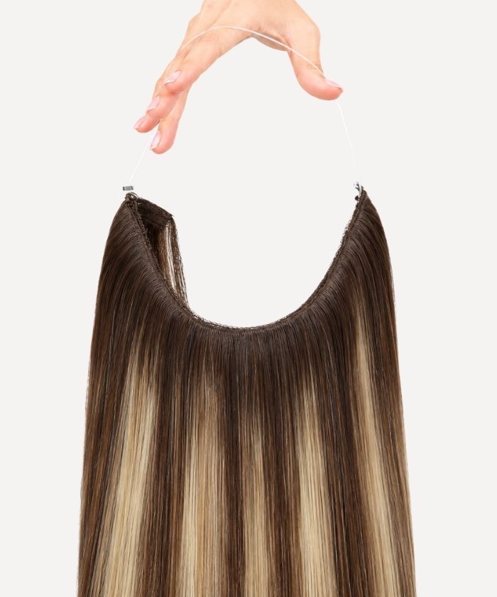 Honey Blonde Balayage (1A/1A+4Q) Halo Hair (110g)