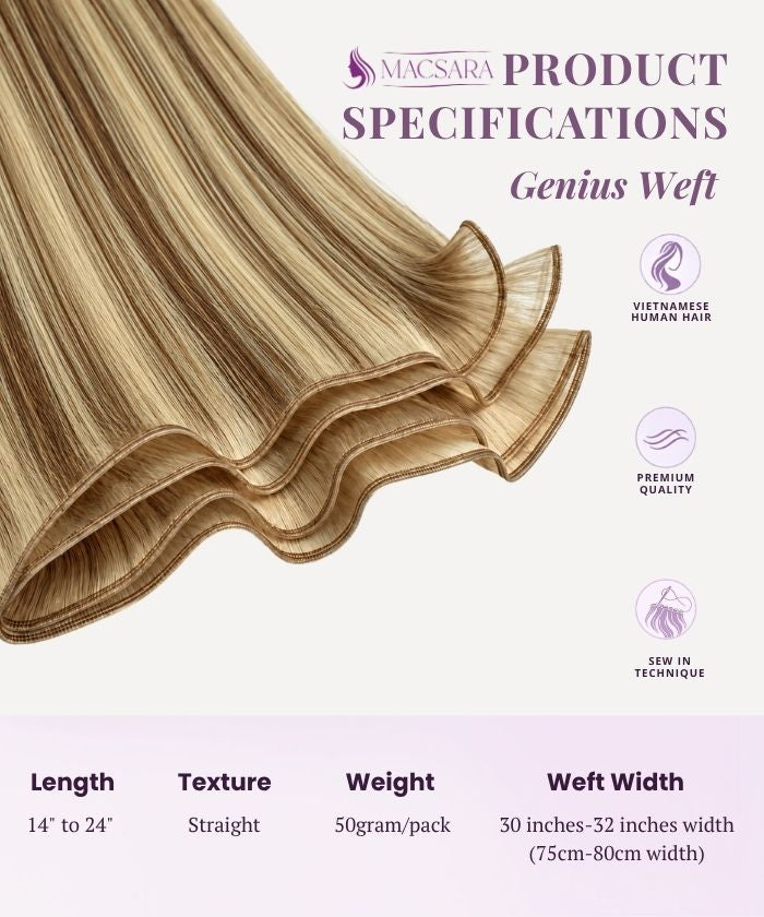 Light Blonde Highlights (4+27) Genius Weft