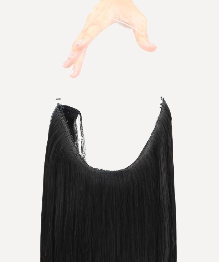 Natural Black (1B) Halo Hair (110g)