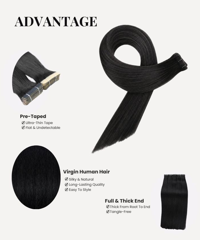 Natural Black (1B) Tape-Ins