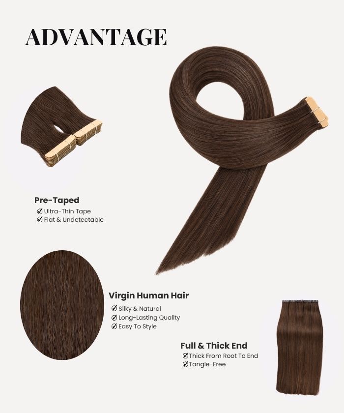 Dark Brown (2) Tape-Ins